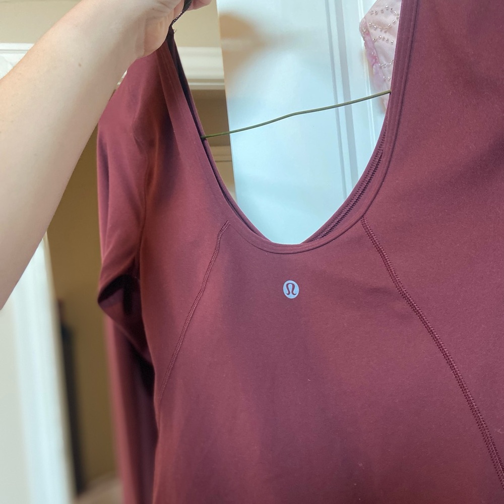 Lululemon Align Maroon Long Sleeve Top